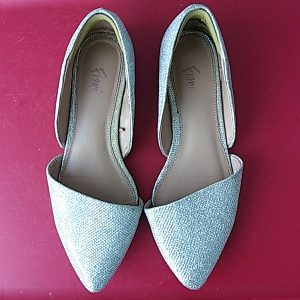 Fiona Ladies Glitter Flat Minimal Sandal